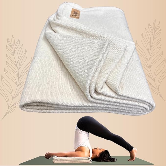 FabIndia Cotton Yoga Blanket – Warm and Support Naturally