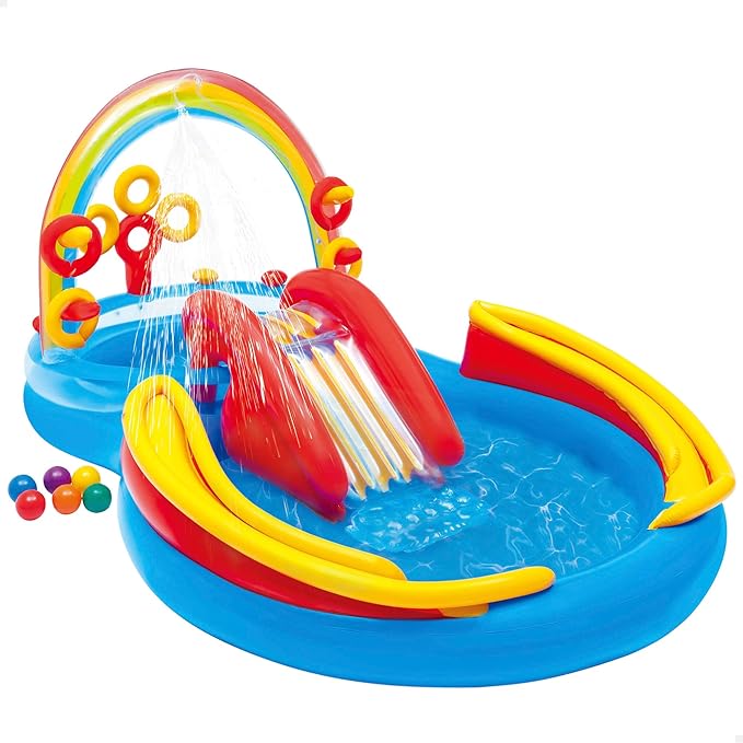 Intex Inflatable Rainbow Ring Pool Play Center