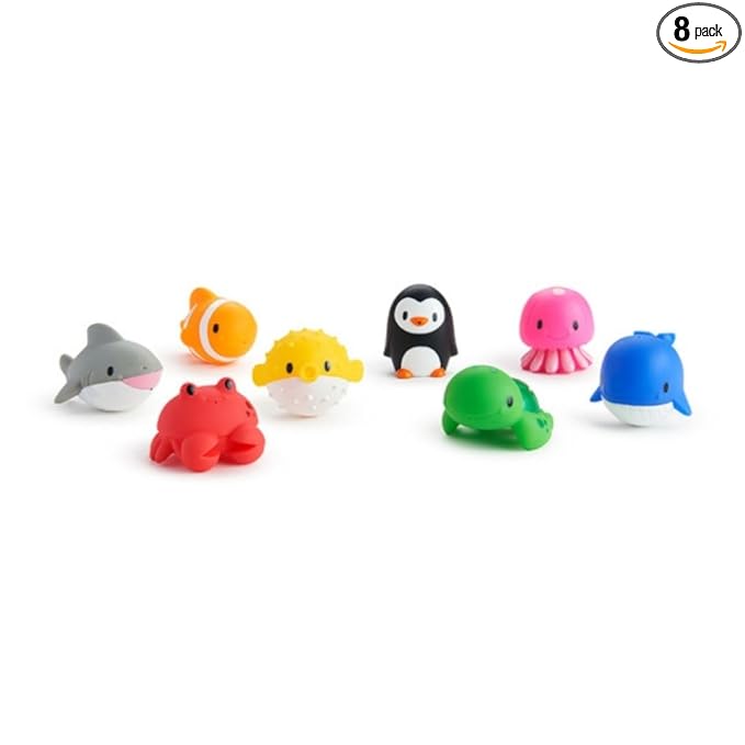 Munchkin Ocean Squirts Bath Toy Set - 8 Pieces