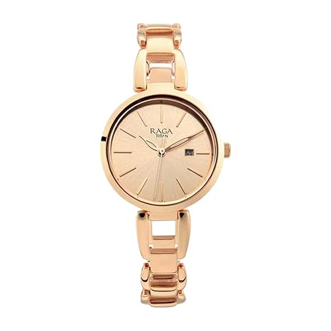 Titan Raga Women's Viva Trendsetter Rose Gold Watch-NS2642WM01/NT2642WM01