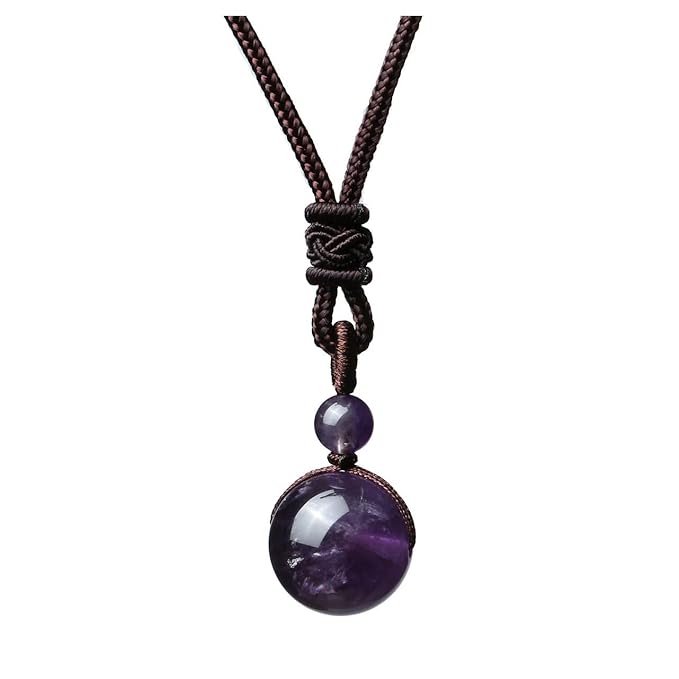 Vedic Vaani Amethyst Beaded Healing Necklace